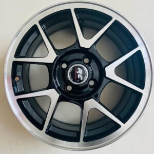 Size 15/4/100 Black Silver Rims for Axio,Filder,Nissan Note,Mazda Demio,Toyota Succed,Toyota 110 & Vits