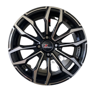 Size15/4/100 Black Silver Rims For Filder, Axio, Probox, Nissan Note, Mazda, Demio, Nissan Advan.