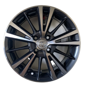 Size15/4/100 Black Silver Rims for Filder, Axio, Probox, Nissan Note, Mazda Demio, Nissan Advan (Full Set).