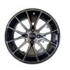 Size15/4/100 Black Silver Rims For Filder, Axio, Probox, Nissan Note, Mazda Demio & Nissan Advan ( Full Set)