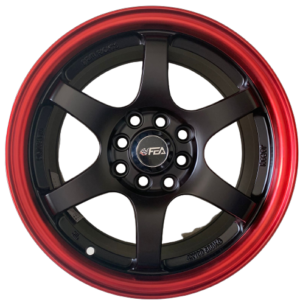 Size 15/4/100 Wine Red Silver Rims For Filder